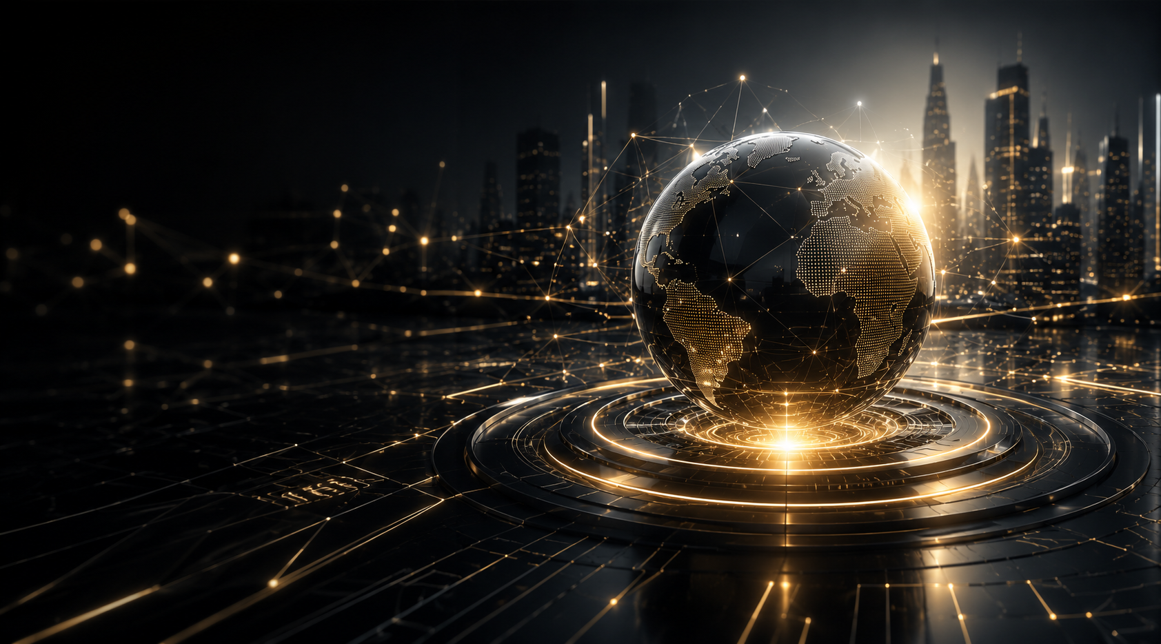 BURJ Technology Hub Digital transformation network globe